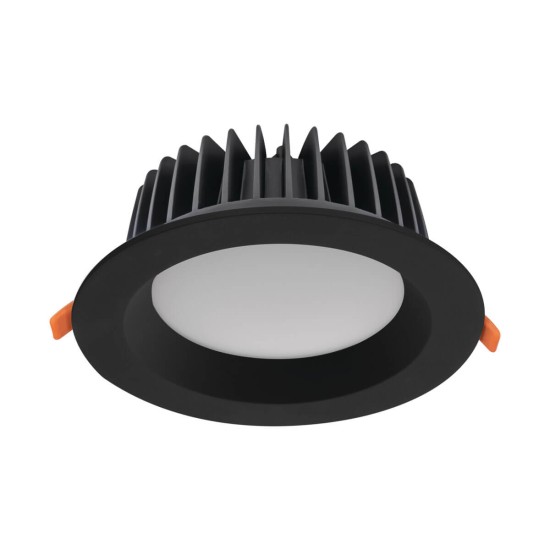 Kanlux Downlight, Einbauleuchte TIBERI PRO LED Schwarz IP44/20 35673