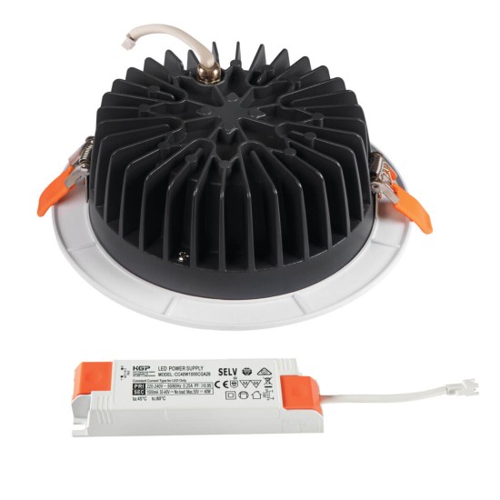 Kanlux Downlight, Einbauleuchte TIBERI PRO LED Weiß IP44/20 35674