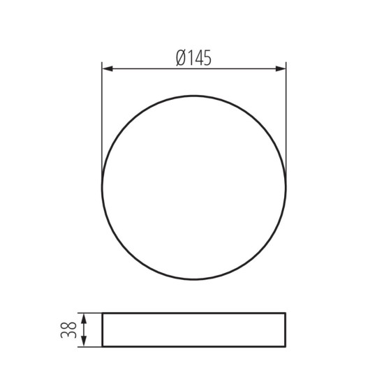 Kanlux Zubehör für LED-Einbau-Downlight, Einbauleuchtes TAVO FRAME Weiß 36520