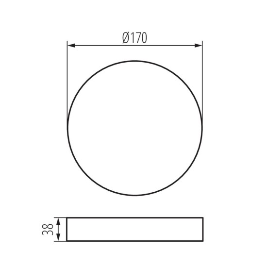 Kanlux Zubehör für LED-Einbau-Downlight, Einbauleuchtes TAVO FRAME Weiß 36521