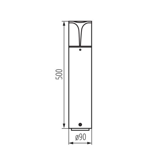 Kanlux Außenleuchte, Outdoorlampe PRESO E27 Graphit IP44 36541