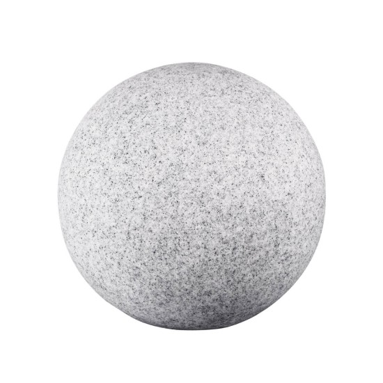 Kanlux Außenleuchte, runde Gartenlampe STONO N 39cm E27 Granit IP65 36591 in Stein-Design