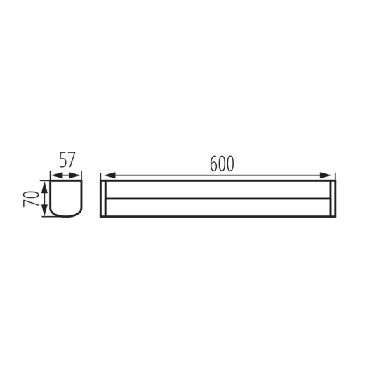 Kanlux LED-Wand-Deckenleuchte AKVO Weiß IP44 36659