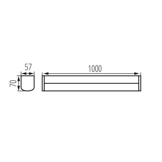 Kanlux LED-Wand-Deckenleuchte AKVO Weiß IP44 36665