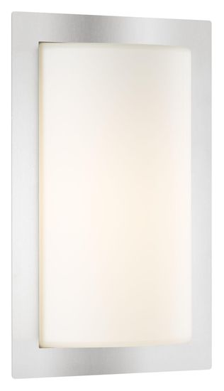 LCD Wandleuchte LED Edelstahl 12W Warmweiss IP44 31x19,5x9,5cm 043LED Made in Italy