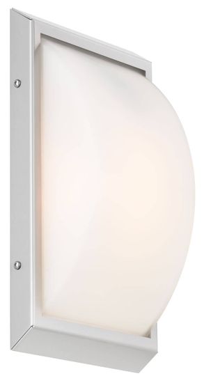 LCD Wandleuchte LED Bewegungsmelder Edelstahl 12W Warmweiss IP44 32x17x9cm 052LEDSEN Made in Italy