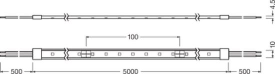 LEDVANCE LED STRIP Flexstreifen PERFORMANCE-1500 PROTECTED -1500/827/5/IP66 dimmbar 4058075236301