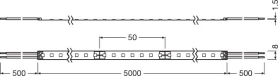 LEDVANCE LED STRIP Flexstreifen SUPERIOR-1200 -1200/965/5 6480lm 6500K tageslichtweiss dimmbar Made in Austria 4058075236745