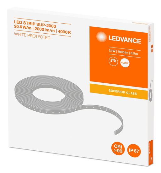 LEDVANCE LED STRIP Flexstreifen SUPERIOR-2000 PROTECTED -2000/940/3.5/IP67 dimmbar Made in Austria 4058075237162