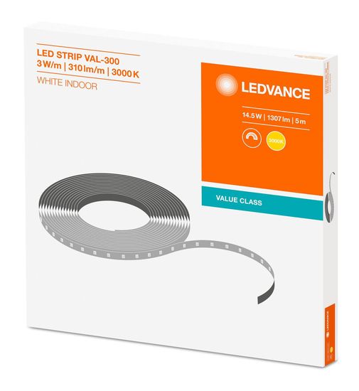 LEDVANCE LED STRIP Flexstreifen VALUE-300 -300/830/5 1307lm 3000K warmweiss dimmbar 4058075296091