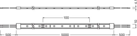 LEDVANCE LED STRIP Flexstreifen VALUE-300 PROTECTED -300/865/5/IP65 dimmbar 4058075296275