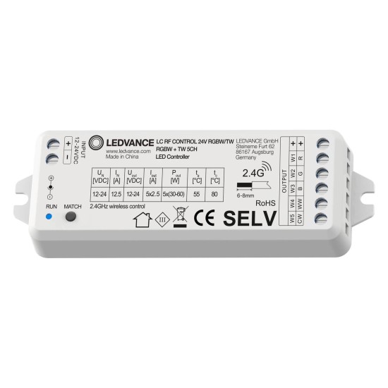 LEDVANCE LC RF CONTROL RGBW/TW CONTROL 24V RGBW/TW dimmbar 4058075435834