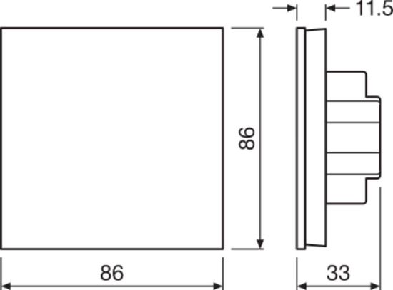 LEDVANCE LC RF TOUCH PANEL TW TOUCH PANEL TW 220-240 4058075435940