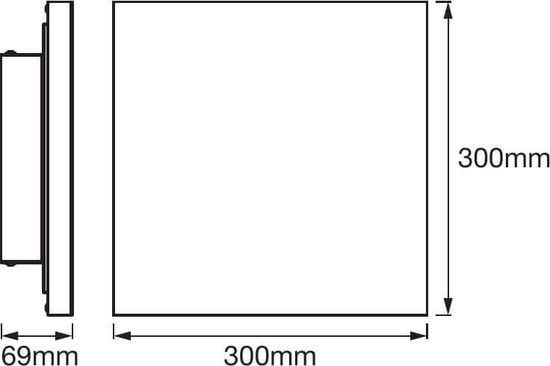 LEDVANCE LED Panel PLANON SMART+ Multicolor 30x30cm Appsteuerung 4058075484351