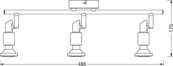 LEDVANCE LED SPOT GU10 3x2.6W 2700K 4058075540569