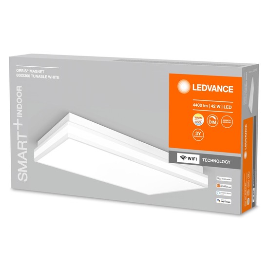 LEDVANCE SMART+ Orbis Magnet LED Deckenleuchte, Wandleuchte 60x30cm 42W Tunable White 4058075572713