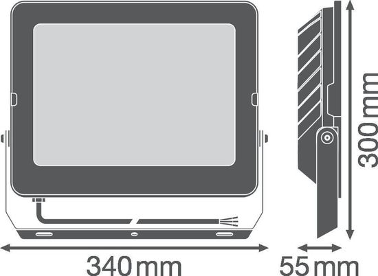 LEDVANCE FLOODLIGHT COMPACT Fluter 180W 840 SYM 100 schwarz 18000lm 4000K neutralweiss IP65 4058075575189