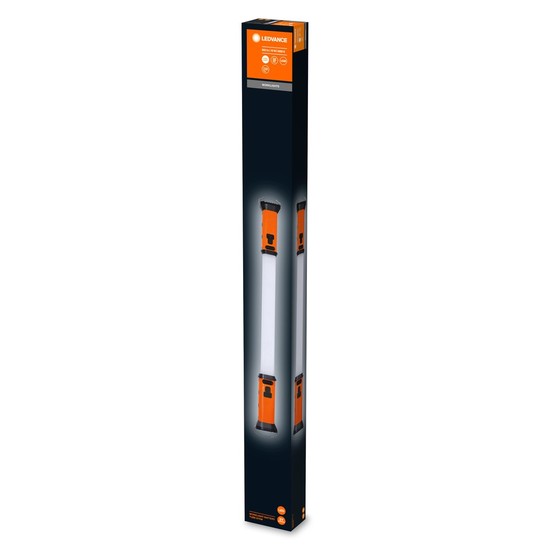 LEDVANCE Worklight AKKU LED Arbeitslicht mit Batterie 67cm 10W neutralweiss IP54 orange 4058075576551