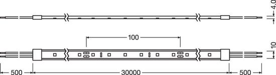 LEDVANCE LED STRIP Flexstreifen VALUE-600 30 meter reel -600/830/30/IP65 dimmbar 4058075597464