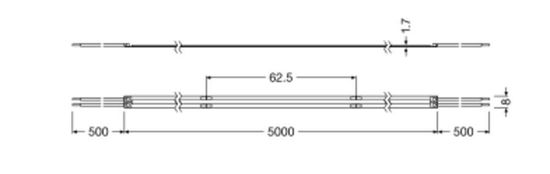 LEDVANCE LED STRIP Flexstreifen PERFORMANCE COB -1000 -1000/COB/927/5 2850lm 2700K warmweiss 4058075597525