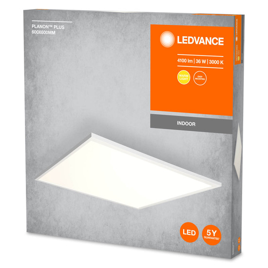 LEDVANCE LED Panel PLANON™ Plus 60x60cm 36W 3000K Warmweiss 4058075601291