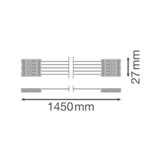 LEDVANCE DAMP PROOF Feuchtraumleuchtengehäuse Zubehör 1500 für 1 Röhre TH-KIT 5x2.5 4058075695092