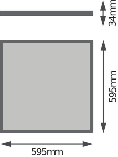 LEDVANCE PANEL 4IN1 600 UGR19 32W 6500K 3600lm 6500K tageslichtweiss 4058075699649