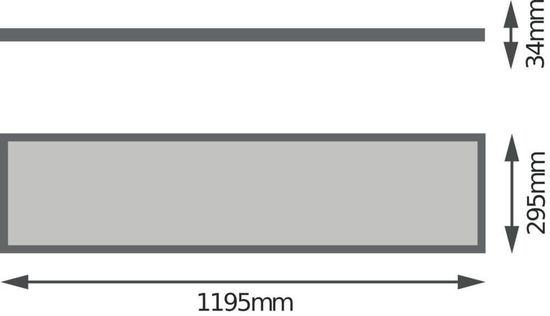 LEDVANCE PANEL 4IN1 300x1200 UGR19 32W 3000K 3600lm 3000K warmweiss 4058075699724