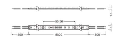 LEDVANCE LED STRIP Flexstreifen 500 -500/930/5 2310lm 3000K warmweiss 4058075707498