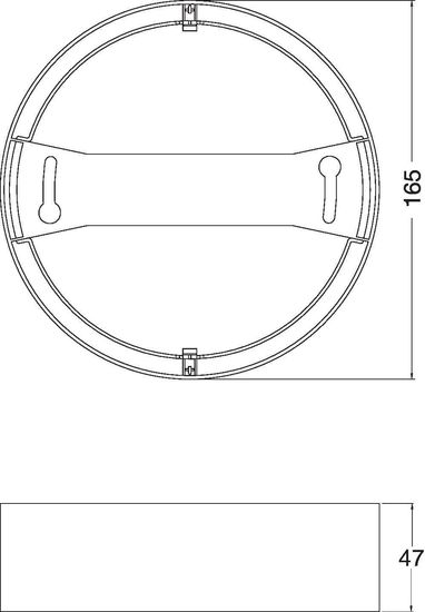 LEDVANCE DOWNLIGHT Einbauleuchte IP44 Rahmen 165 weiss 4058075709928