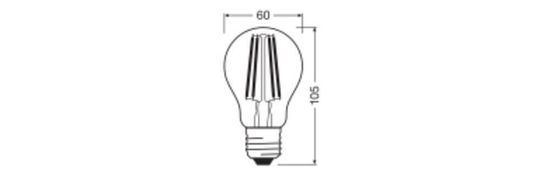 LEDVANCE LED CLASSIC höchste Effizienzklasse A 4W 830 klar E27 Lampe 840lm 3000K warmweiss wie 60W 4058075747784