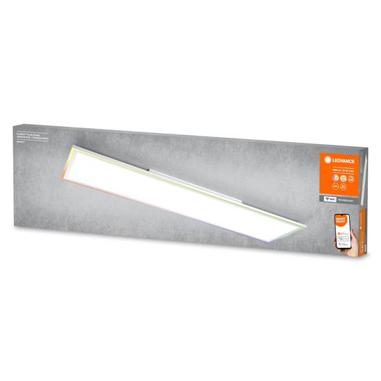 LEDVANCE LED Leuchte SMART+ Planon Plus RGBW 120x30cm RGB + TW Dimmbar RGBTW Farbwechsel / steuerbare Lichtfarbe 4058075752641