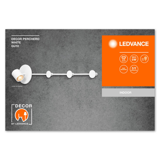 LEDVANCE Wandleuchte Decor Perchero White GU10 4058075756816