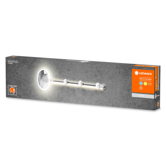 LEDVANCE LED Wandleuchte Decor Perchero Chrome IP44 Warmweiss 4058075756885