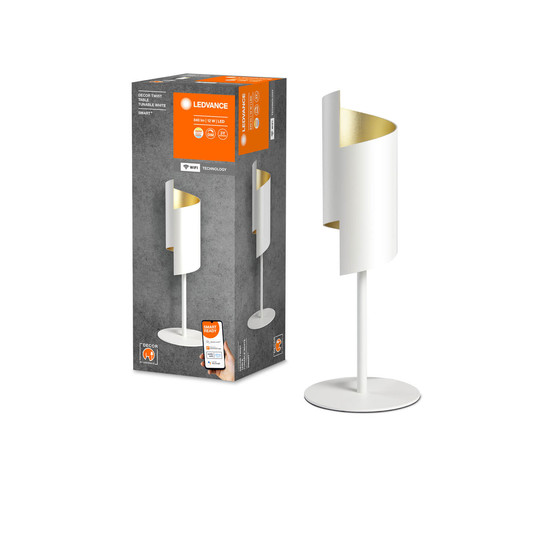 LEDVANCE LED Tischleuchte Smart+ Twist White Table TW Dimmbar Tunable White, Kalt-zu-Warm-Farbwechsel 4058075757561