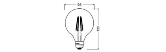 LEDVANCE LED CLASSIC GLOBE CRI90 11W/4000 K E27 Lampe 1521lm 4000K neutralweiss wie 100W dimmbar 4058075758223