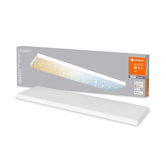 LEDVANCE LED Panel SMART+ Planon Frameless Sparkle 120x30cm TW Dimmbar Tunable White, Kalt-zu-Warm-Farbwechsel 4058075759589