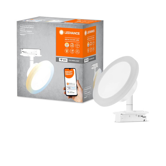 LEDVANCE LED Spot SMART+ TRACKLIGHT CIRCLE White TW Dimmbar Tunable White, Kalt-zu-Warm-Farbwechsel 4058075759749