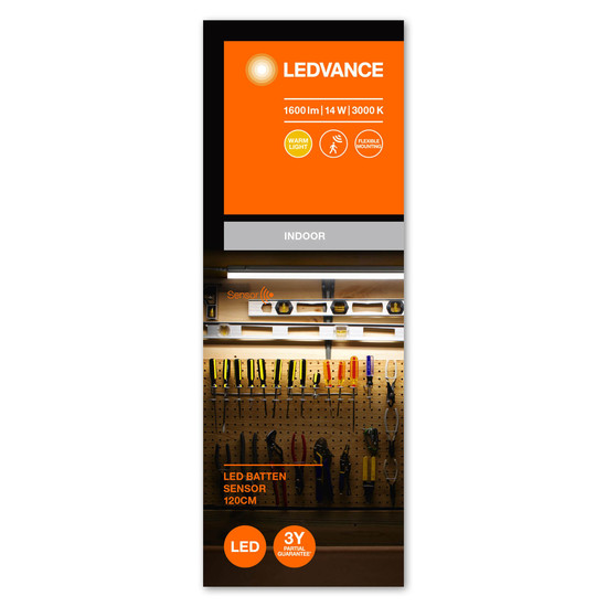 LEDVANCE LED Unterbauleuchte Sensor Batten 120cm 14W 3000K Warmweiss 4058075762152