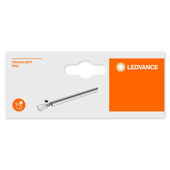 LEDVANCE Zubehör Tracklight rail and base 1M Black 4058075763944