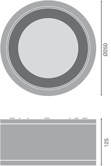 LEDVANCE DOWNLIGHT Einbauleuchte SURFACE IP65 250 45W 840 36D weiss 4058075769236