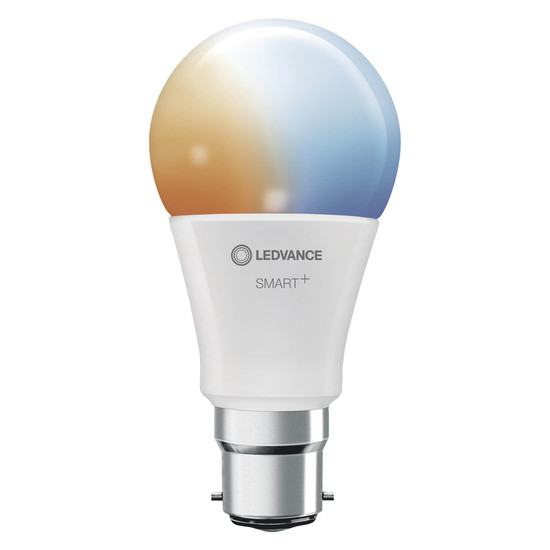 LEDVANCE LED Lampe SMART+ WiFi Classic Tunable White 230V TW FR B22D SINGLE PACK Dimmbar Tunable White, Kalt-zu-Warm-Farbwechsel 4058075778436