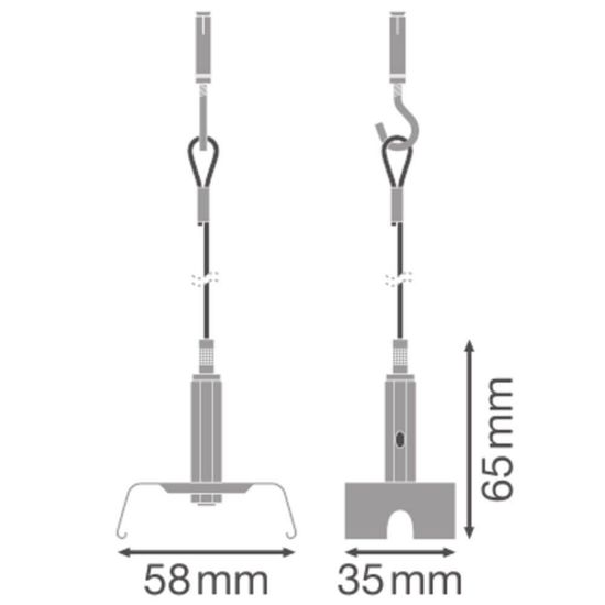 LEDVANCE TruSys FLEX Abhängeset Motagezubehör 4058075781795