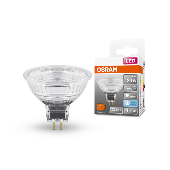 OSRAM LED Spot, Strahler STAR MR16 12 V 2.1W 840 GU5.3 Neutralweiss 4058075796775