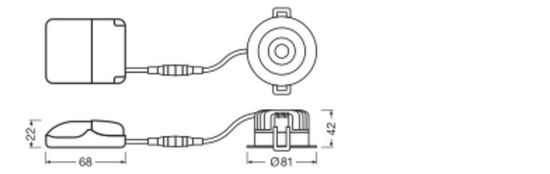 LEDVANCE SPOT feuerbeständig 8W 927 PS IP65 weiss dimmbar 4058075799721