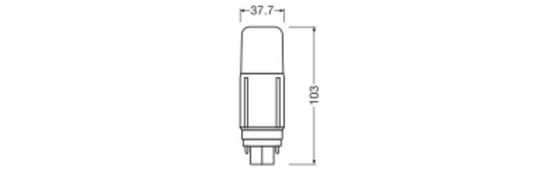 LEDVANCE DULUX LED EM KVG & AC MAINS 230V-direkt 5.5W 830 G24D G24d 640lm 3000K warmweiss wie 13W 4058075821811