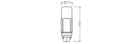 LEDVANCE DULUX LED EM KVG & AC MAINS 230V-direkt 7.5W 840 G24D G24d 950lm 4000K neutralweiss wie 18W 4058075821873