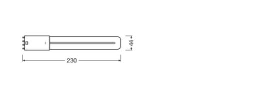 LEDVANCE DULUX LED HF EVG & AC MAINS 230V-direkt 8W 830  2G11 900lm 3000K warmweiss wie 18W 4058075822054