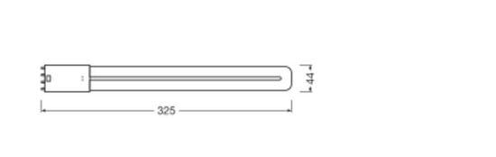 LEDVANCE DULUX LED HF EVG & AC MAINS 230V-direkt 12W 830  2G11 1350lm 3000K warmweiss wie 24W 4058075822092