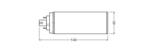 LEDVANCE DULUX LED HF EVG & AC MAINS 230V-direkt 10W 830 GX24Q-3 GX24q-3 990lm 3000K warmweiss wie 26W 4058075822290